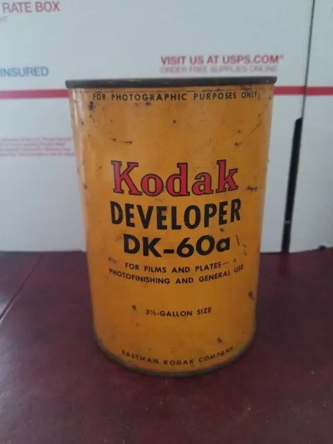 New Old Stock Vintage Kodak Developer DK-60a-  NOS Makes 3.5 Gallons