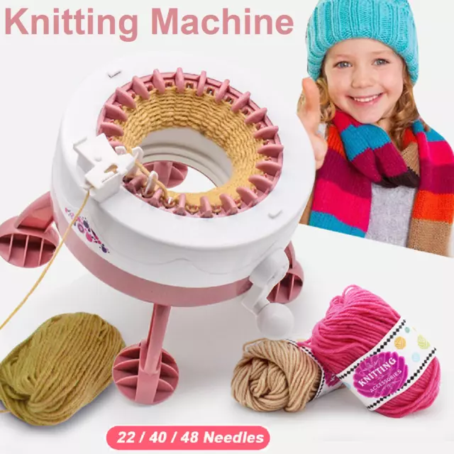 DIY Knitting Machine Set Smart Weaving Loom Kit for Sock Hat Beanie Kids Gift AU