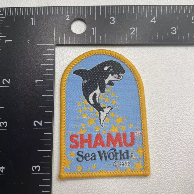 Vtg 1982 Orca Whale SHAMU SEAWORLD SEA WORLD THEME PARK Florida &More Patch 20R5