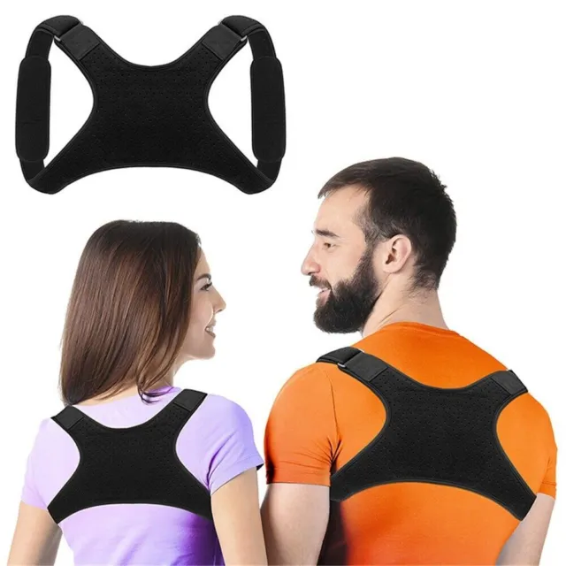Posture Corrector Adjustable Back Brace Clavicle Shoulder Support Belt Men Women