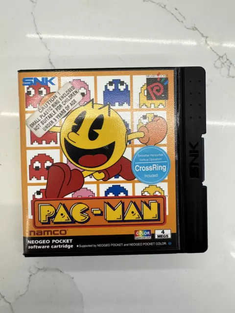 SNK Neo Geo Pocket Neo Pac Man, UK Clam Shell - Mint with cross rings