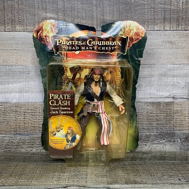 Jack Sparrow 6” Pirates Of The Caribbean Figure (2006) Pirate Clash Sword Slash