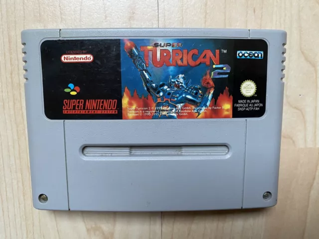 Jeu Super Turrican 2 - Super Nintendo SNES - PAL FAH - 100% Original