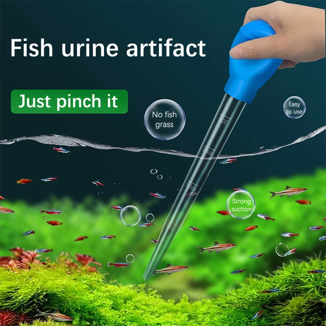 U-Taste Aquarium Pipette Cleaner - 1.5oz Coral Feeder & Tank Cleaner With Brush & Stand