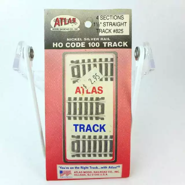 Atlas HO Code 100 1-1/2” Straight Track #825