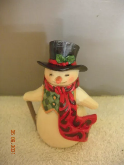 Jim Shore - Heartwood Creek - Snowman with long red scarf