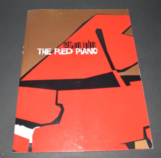 ELTON JOHN  RED PIANO Concert Program Programme Book Las Vegas