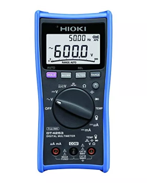 HIOKI Digital Multimeter (DCmA / Temperature Range for Instrumentation) DT4253