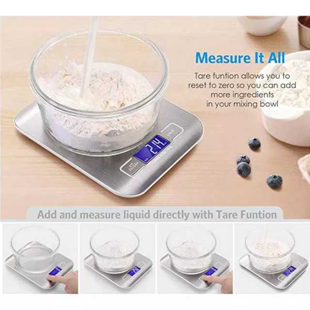 HG High 5kg/1g Electronic Kitchen Scales LCD Digital Food Scale Weight Scale