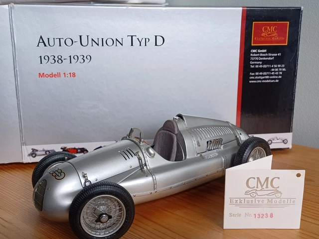 1:18 CMC Auto-Union Typ D 1938/39 GP Frankreich H.P Müller