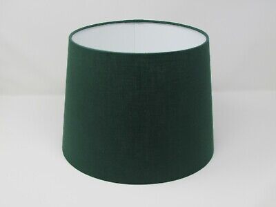 Lampshade Forest Green Textured 100% Linen Tapered Empire Light Shade