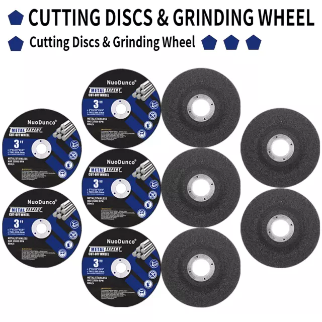 10Pcs 75MM Grinding Wheel Cutting Disc Abrasive Grinder Disc For Angle Grinder