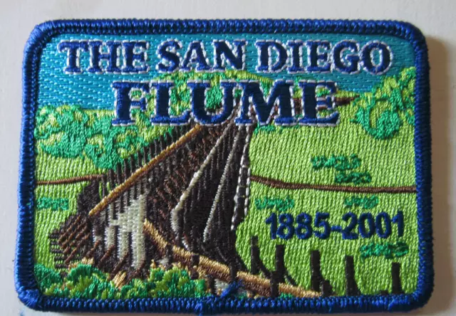 San Diego RR Flume 1885-2001 Patch Iron-on