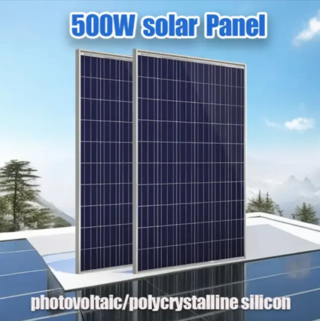 500W 12V Solar Panel Kit with 1000W Power Bank 100A Controller - Off-Grid Solar