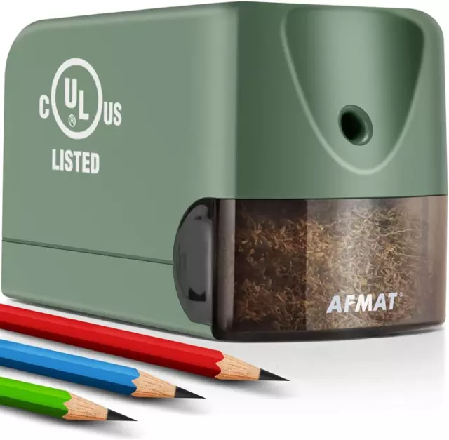 Electric Pencil Sharpener Heavy Duty,  for Classroom, UL Listed Plug in Pencil S