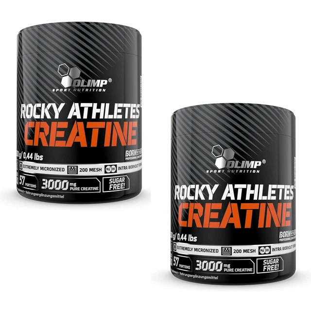 (87,25 Eur / KG) 2x Olimp Rocky Athletes Creatina Monoidrato 200g Polvere