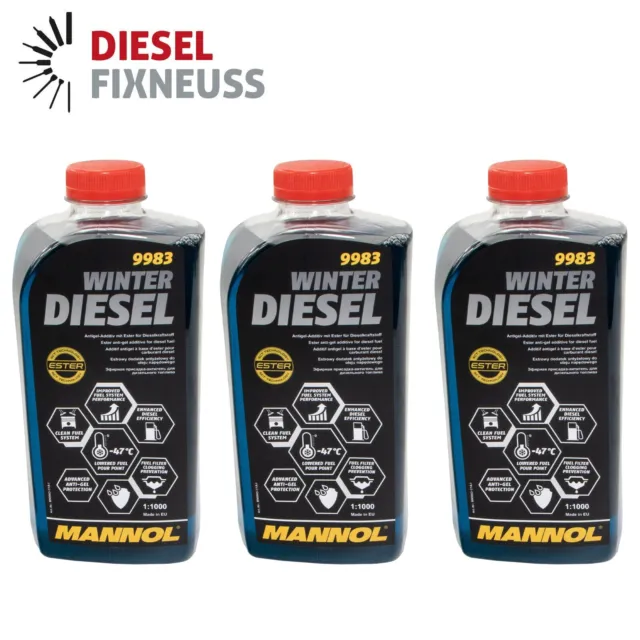 Winter Diesel Kraftstoff Additiv Heizöl 250 ml MANNOL 9983 Fließ Fit Zusatz