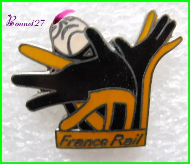 Pin's FRANCE RAIL Chemin de fer SNCF woman dancing with these hands #F4