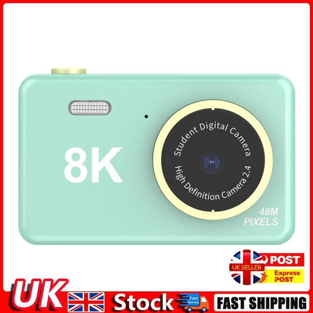 80MP 2.4 inch HD Screen Kids Digital Video Photo Camera with 32GB Card (Green) H