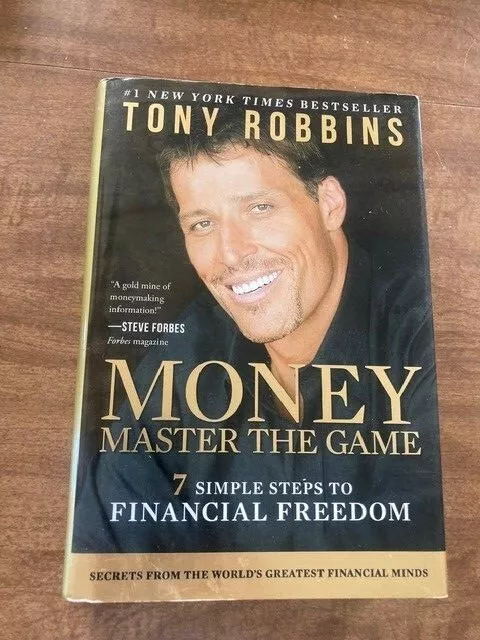 Money: Master the Game - Tony Robbins - Flat Signed Hardcover w/DJ 2014