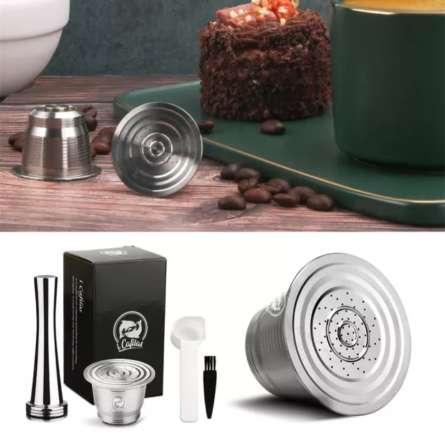 Reusable Pods Coffee Capsule Tamper Refillable Capsule For Nespresso Nestle