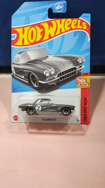 Hot Wheels '62 Corvette Then And Now Series #5/10 Gray Diecast 1:64 Scale New