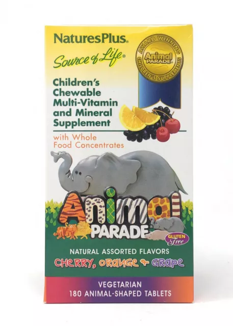 Natures Plus Source Of Vida Animal Parade Multivitamina Mezclas Sabor 180