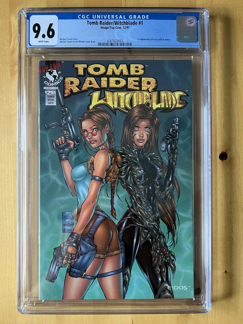 Tomb Raider Witchblade 1 CGC 9.6 1st Lara Croft 🔥 🔥🔥 Michael Turner Top Cow