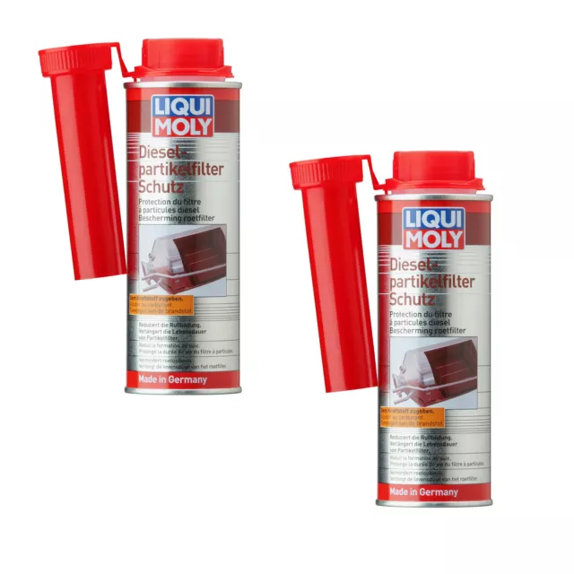 2x Liqui Moly 5148 Diesel Antiparticolato Pulizia 250ml DPF Protezione Additivo