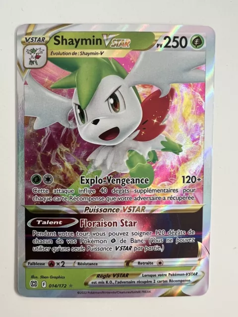 Carte Pokemon Shaymin VSTAR 014/172 Stars Etincelantes EB09 FR Neuve Neuf