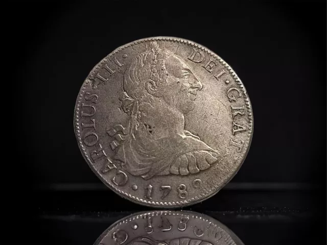 8 Reales 1789 Mexico FF. 7 peso 26.79g