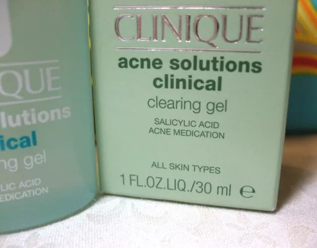 Clinique Acne Solutions Clinical Clearing Gel 1 fl. oz. FS New in Box $33 Value 3