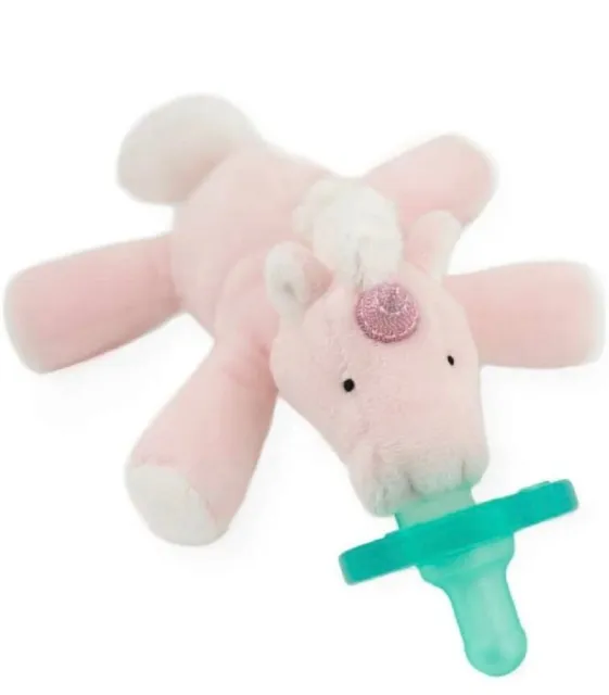WubbaNub Pink Unicorn Infant Pacifier 0-6 Months No BPA Latex or Phthalate NIB