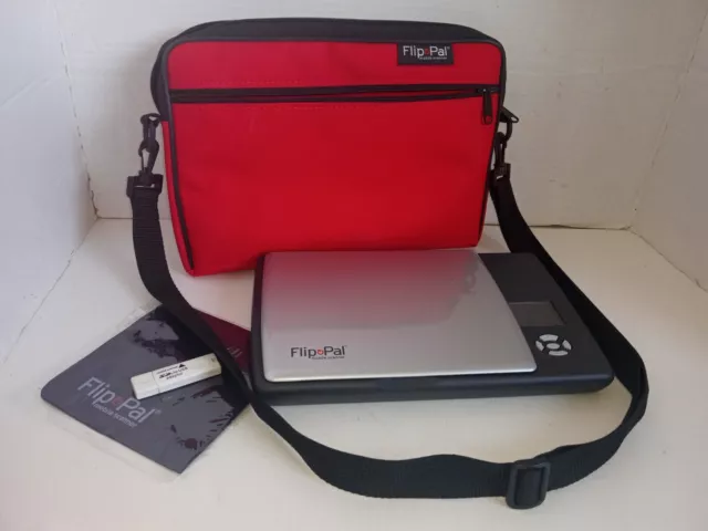 FLIP-PAL 100C Mobile Scanner w Case-TESTED *Convert Photos/Docs/Etc. to Digital