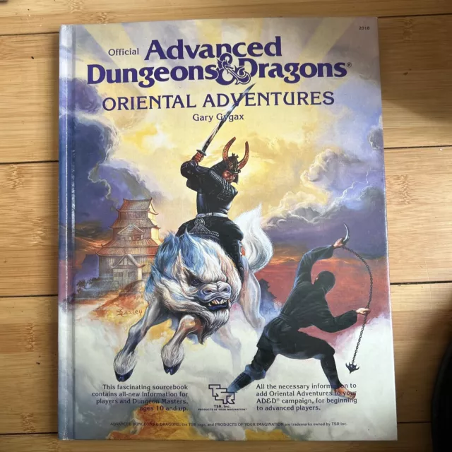 Advanced Dungeons & Dragons Oriental Adventures 1st Print 1985 TSR, 1E