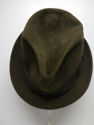 Vintage Original Wool Felt Checkmate Royal Stetson Hat Size 7/8 Made Australia