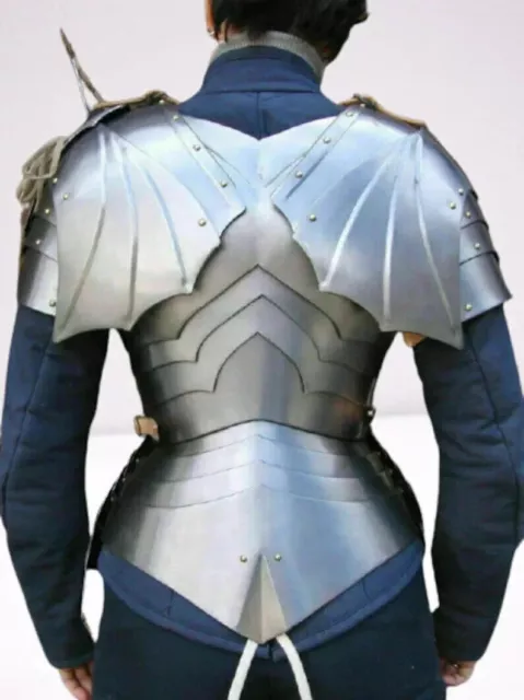 Costume fantaisie féminin de chevalier médiéval, cuirasse de dame avec... 3