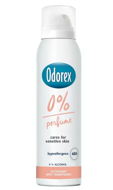 28,67€/L - 6er Pack Odorex Deodorant Spray - 0 % Parfüm - 150ml