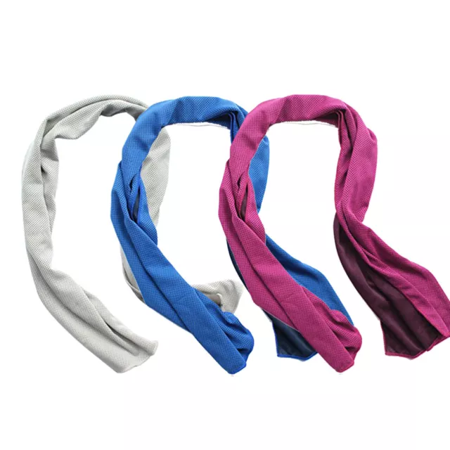 Confezione da 3 asciugamani rinfrescanti sportivi per fitness e corsa (grigio, blu, rosa)