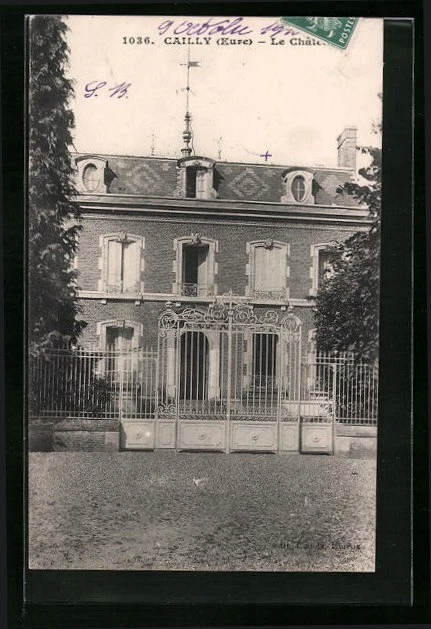 CPA Cailly, Le Château 1910