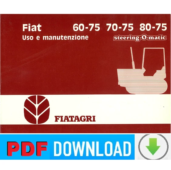 Manuale Uso E Manutenzione Fiatagri Fiat 90-90 S E 100-90 S – Libretto Istruzioni In Spagnolo Su CD