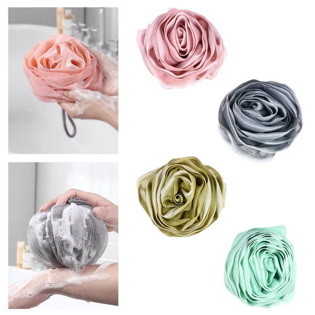 Brandneue PE-Partikel Badeblume Bad Luffaschwamm Körper Luffa Gittergewebe