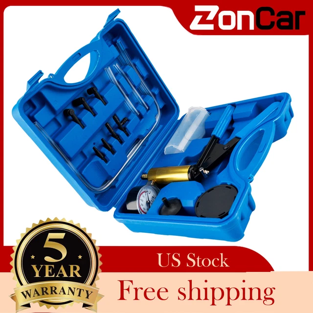 Car Universal Hand Held Vacuum Pressure Pump Tester Kit Brake Fluid Bleeder