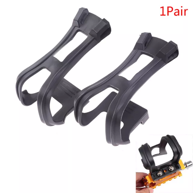 A Pair New Cycling Bicycle Bike Strapless Toe Pedal Clips Half Clips Bl_FR