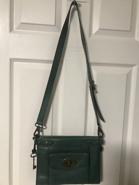Fossil Handbag Vintage Revival Convertible Teal Green Crossbody Fossil Handbag Vintage Revival Convertible Teal Green Crossbody