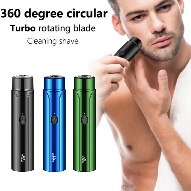 Mini afeitadora eléctrica para hombre máquina de viaje con carga USB, H0W0