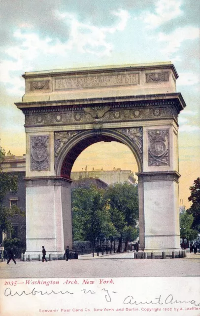 NEW YORK CITY - Washington Arch Postcard - udb (pre 1908)