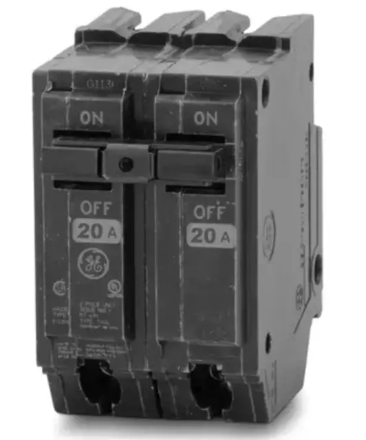 GE General Electric THQL2120 20-Amp 2-Pole 120/240VAC Breaker (New)