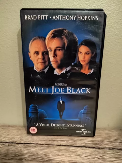 Meet Joe Black - VHS Cassette Movie Tape Brad Pitt Anthony Hopkins GC FREE P&P