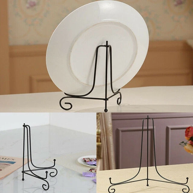 Support d’assiette en plastique pour présentation - Lot de 6